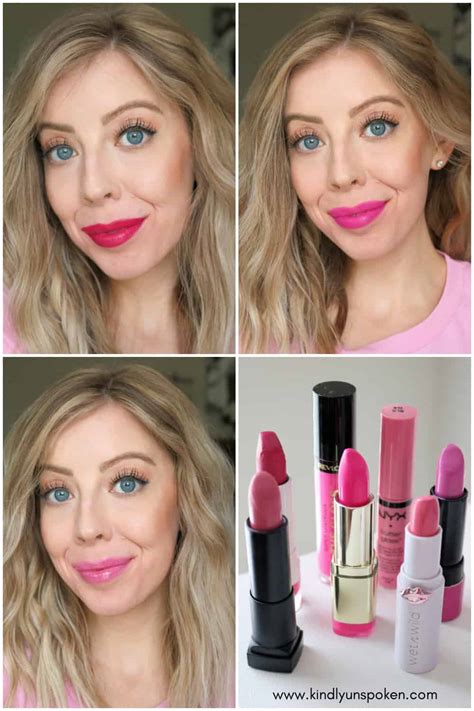 best drugstore fuchsia lipstick.